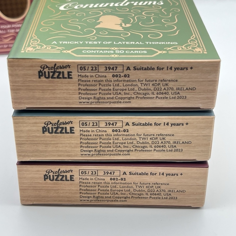 Sherlock Holmes The Challenge‎ Trilogy - Set of 3 Games - Professor Puzzle - Picture 16 of 16
